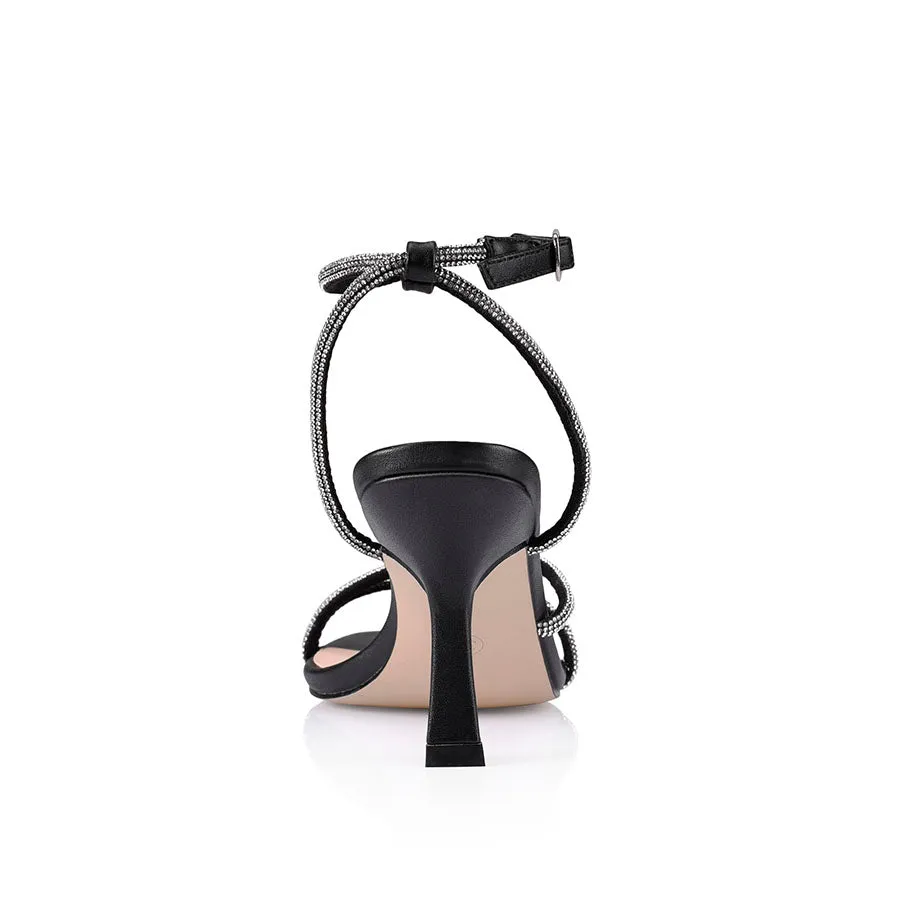 Pepper Strappy Sandals - Black