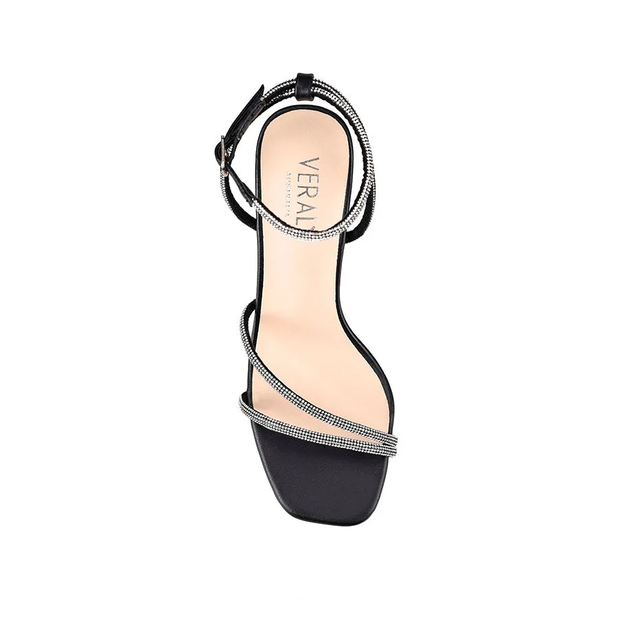 Pepper Strappy Sandals - Black