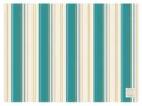 Pinetop Recycled Polar Fleece Blanket - Ocean Green Stripe