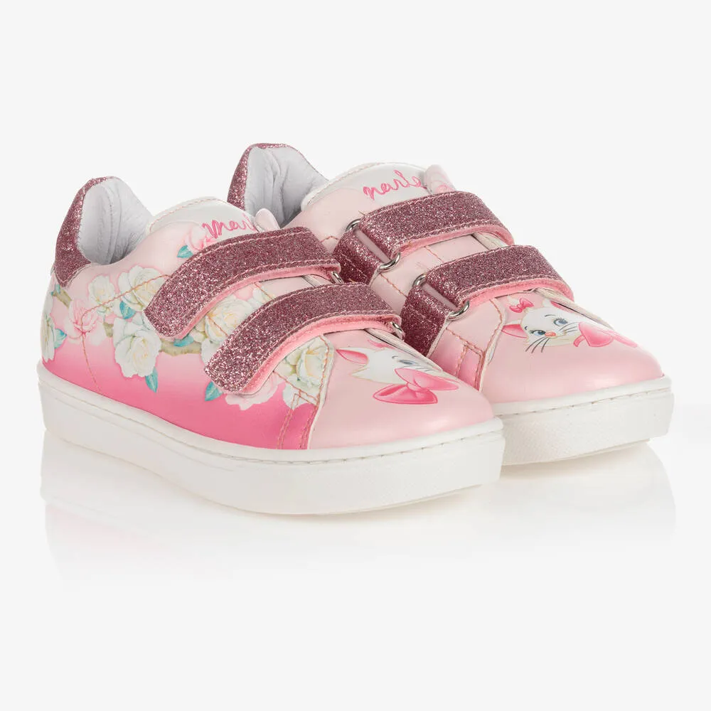 Pink Disney Velcro Trainers