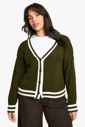 Plus Varsity Cardigan