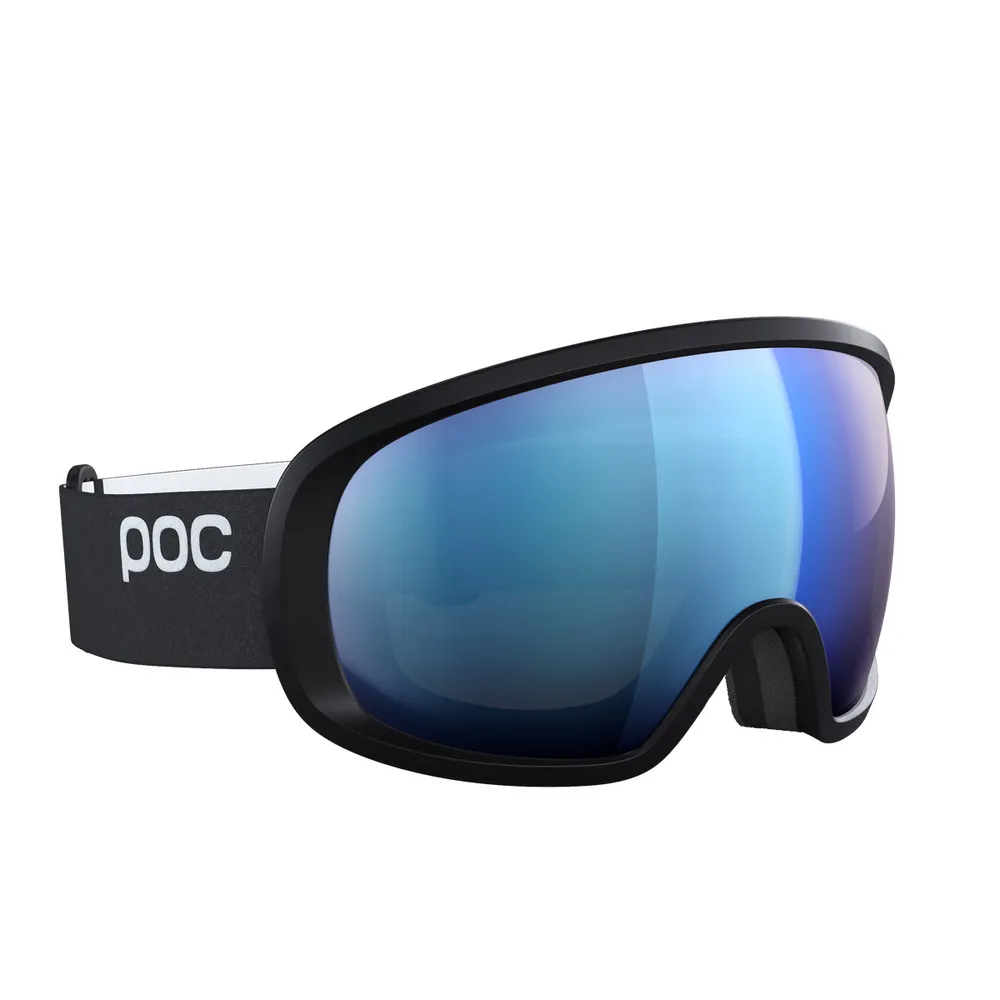 POC Fovea Ski Goggles Partly Sunny Blue Lens - Uranium Black Frame