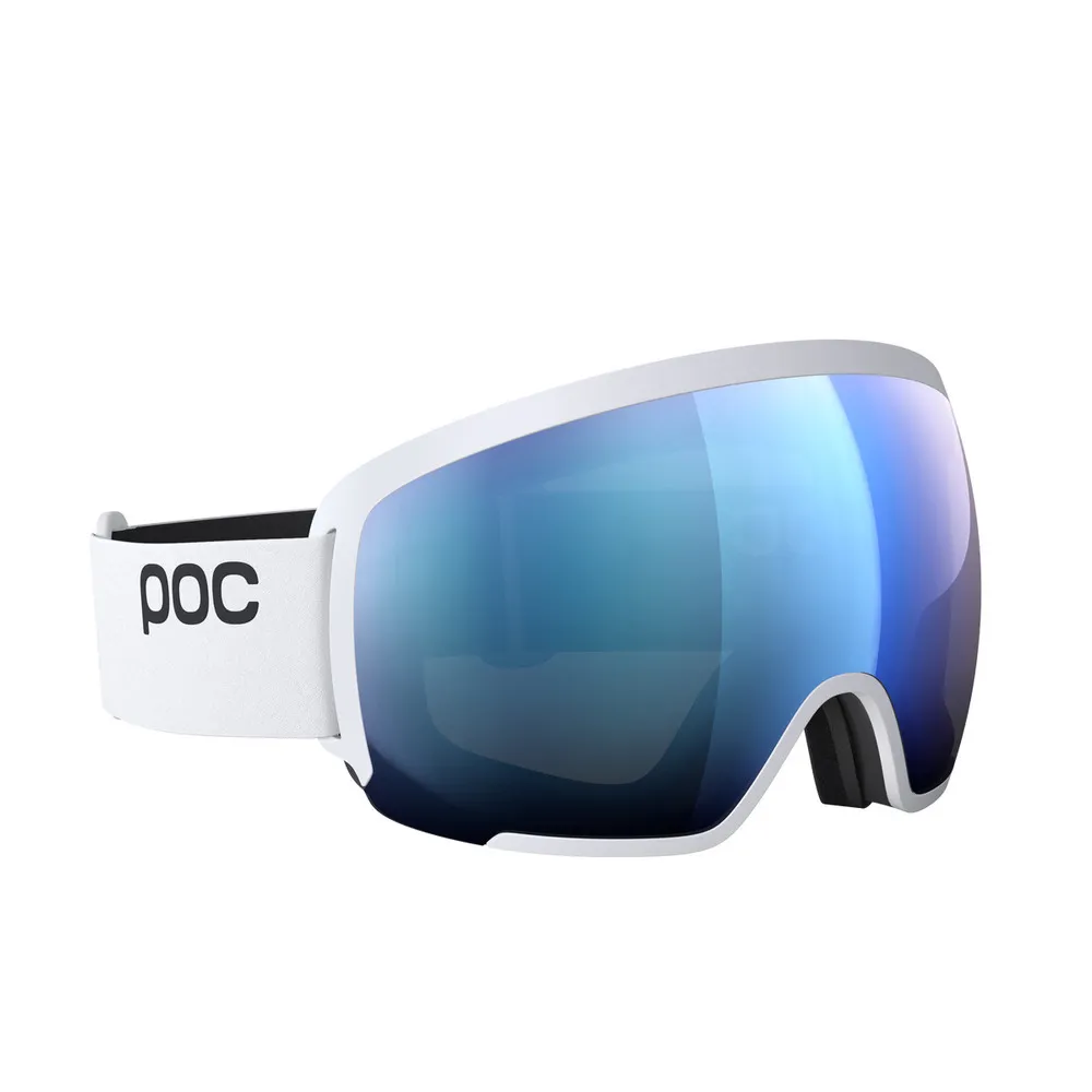 POC Orb Ski Goggles Partly Sunny Blue Lens - Hydrogen White Frame