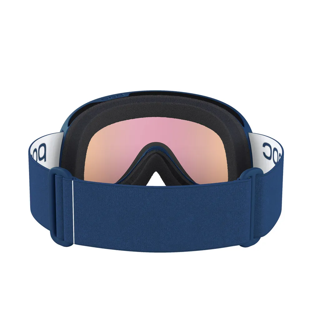 POC Retina Ski Goggles Partly Sunny Orange Lens - Lead Blue Frame