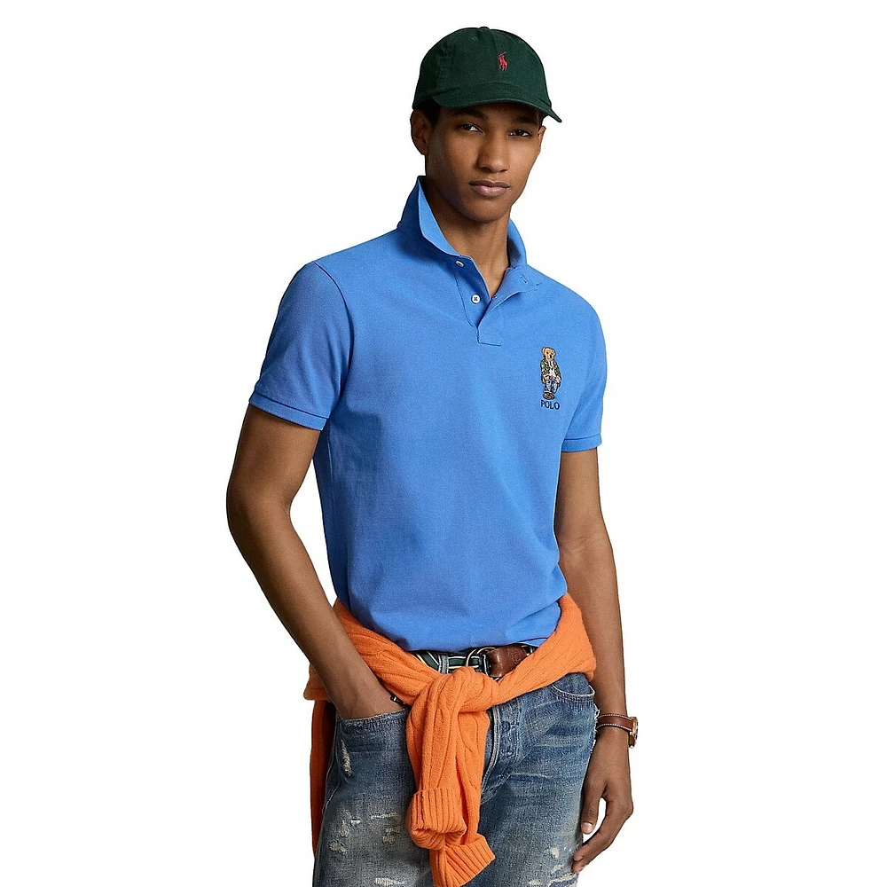 Polo Ralph Lauren Custom Slim Fit Polo Bear Shirt