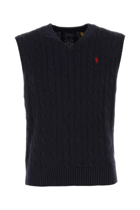 Polo Ralph Lauren Navy Blue Cotton Vest