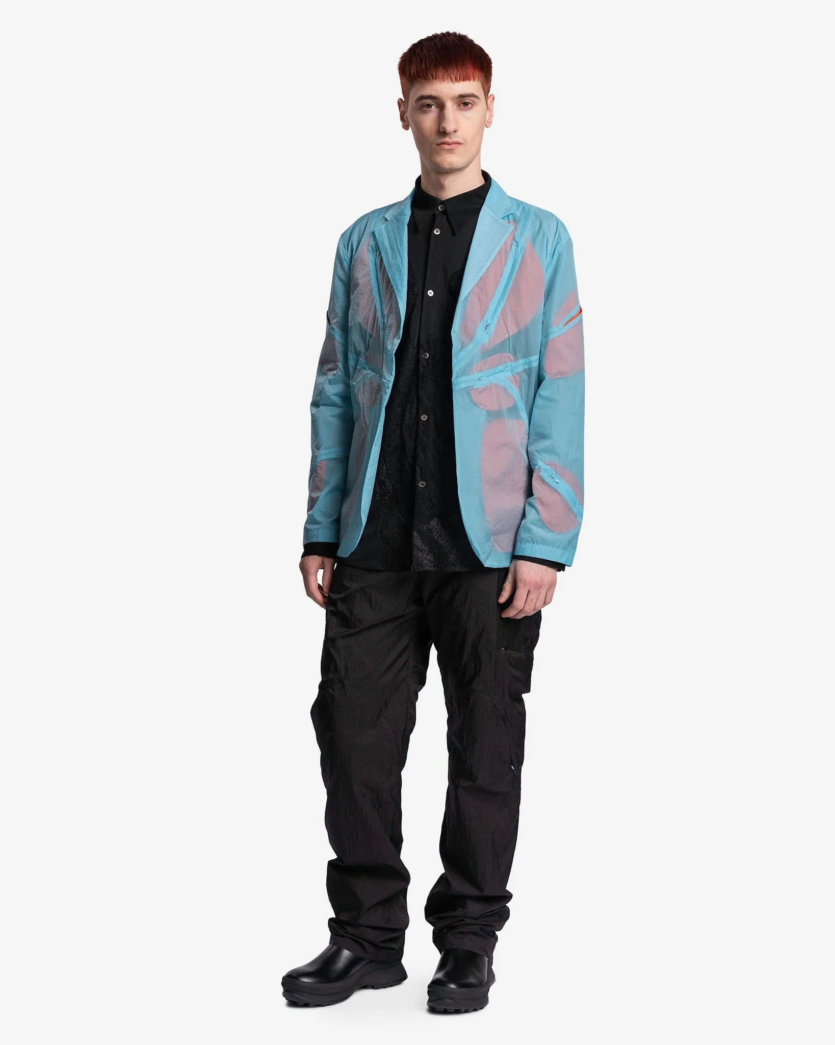 POST ARCHIVE FACTION (P.A.F) 5.0+ Jacket Center in Sky Blue/Red