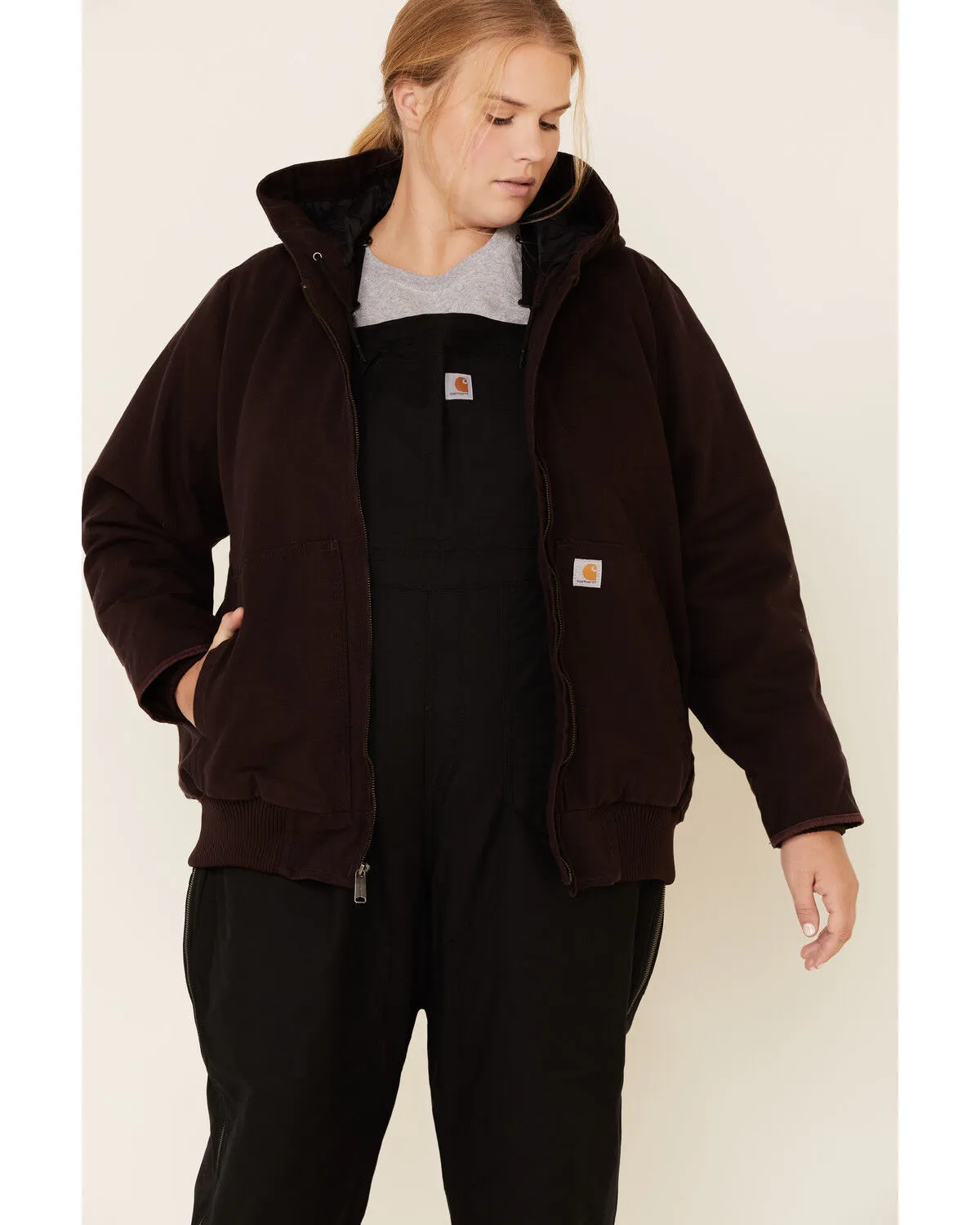 Product Name:  Carhartt Women's Redwood Washed Duck Active Jacket - Plus