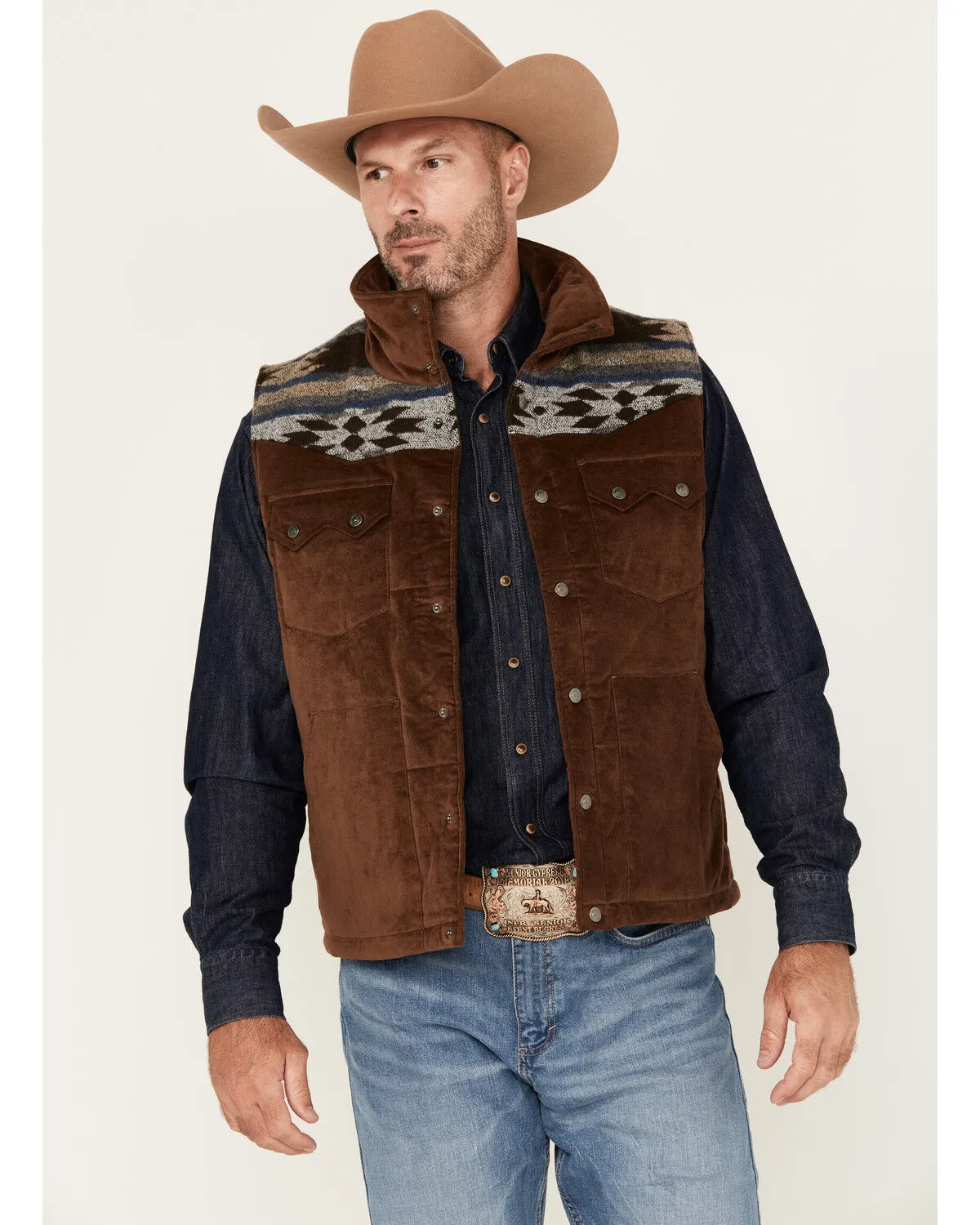 Product Name:  Cody James Men's Rough Road Southwestern Yoke Vest