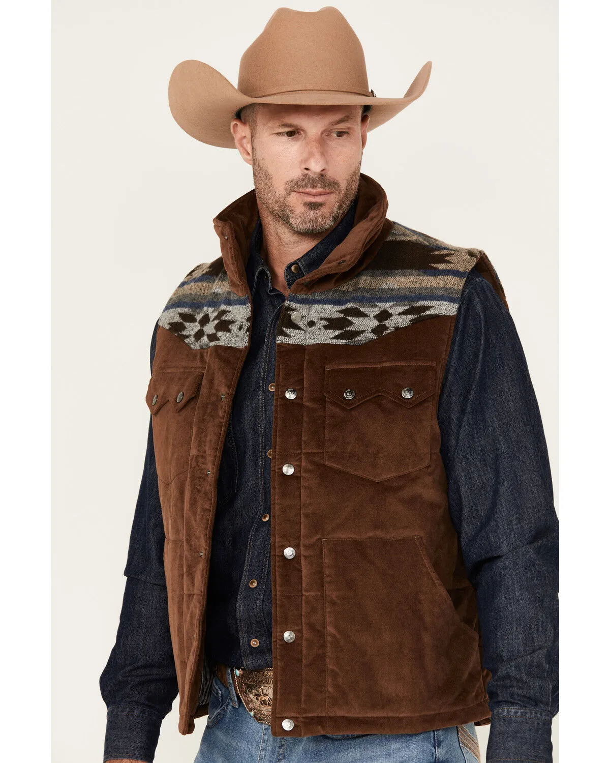 Product Name:  Cody James Men's Rough Road Southwestern Yoke Vest