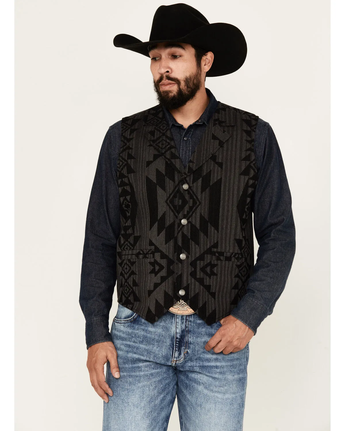 Product Name:  Cody James Men's Yuma Southwestern Jacquard Vest