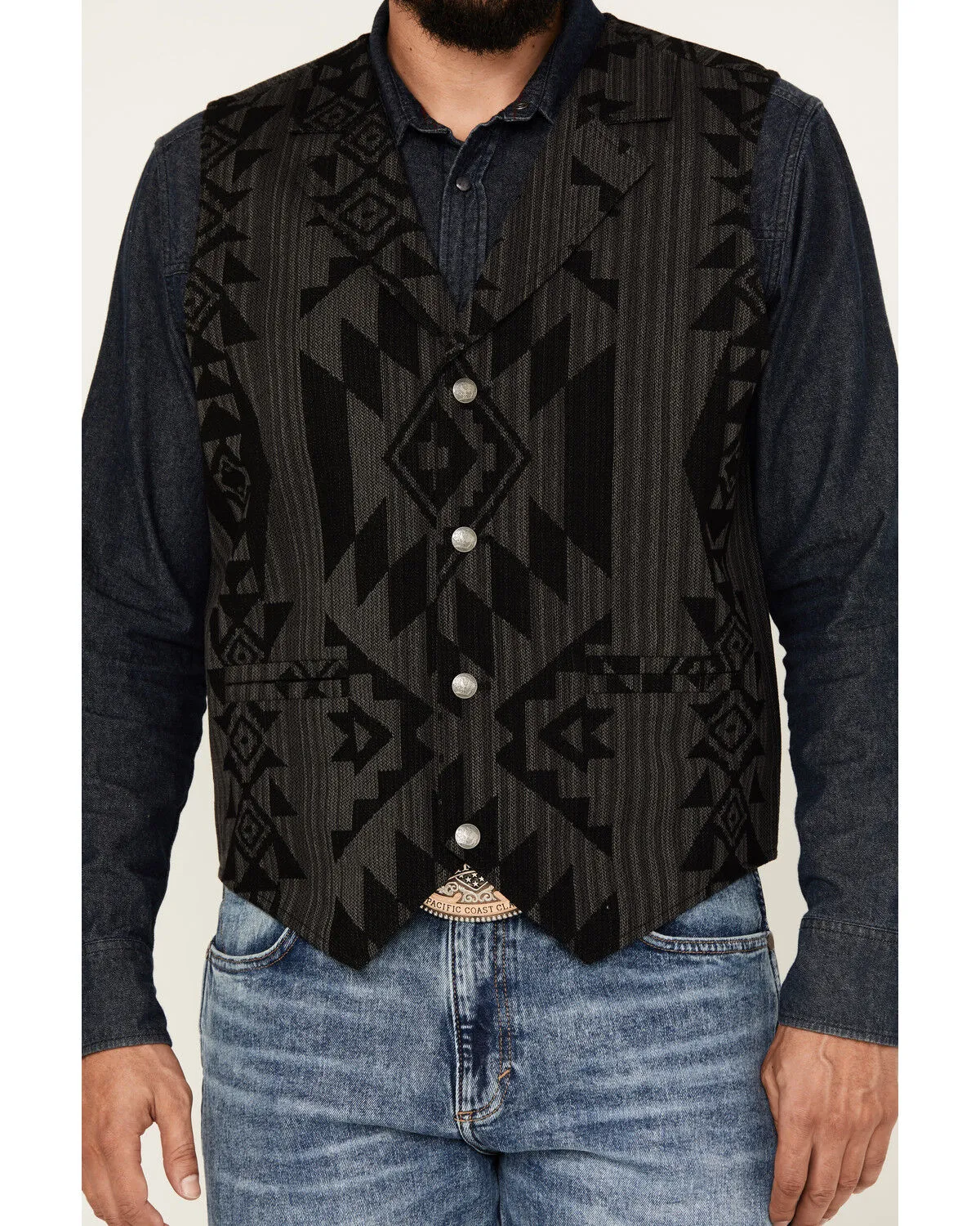 Product Name:  Cody James Men's Yuma Southwestern Jacquard Vest