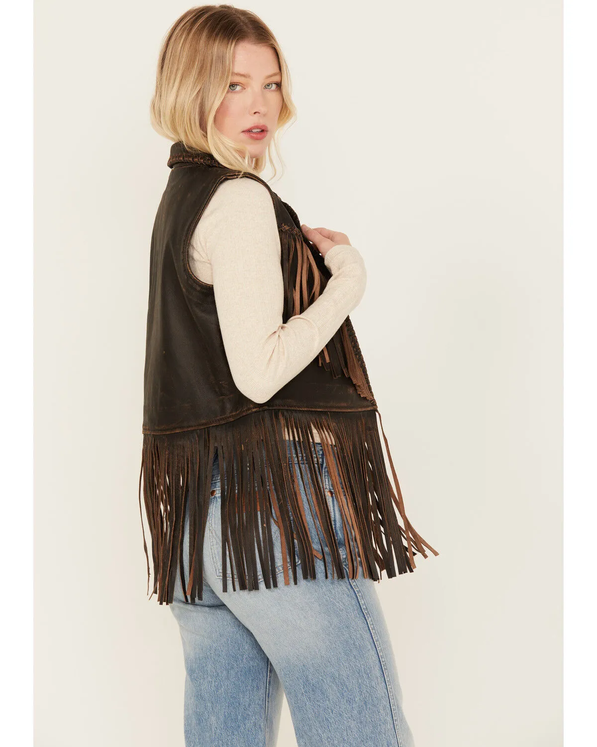 Product Name:  Cripple Creek Women's Open Front Fringe Vest