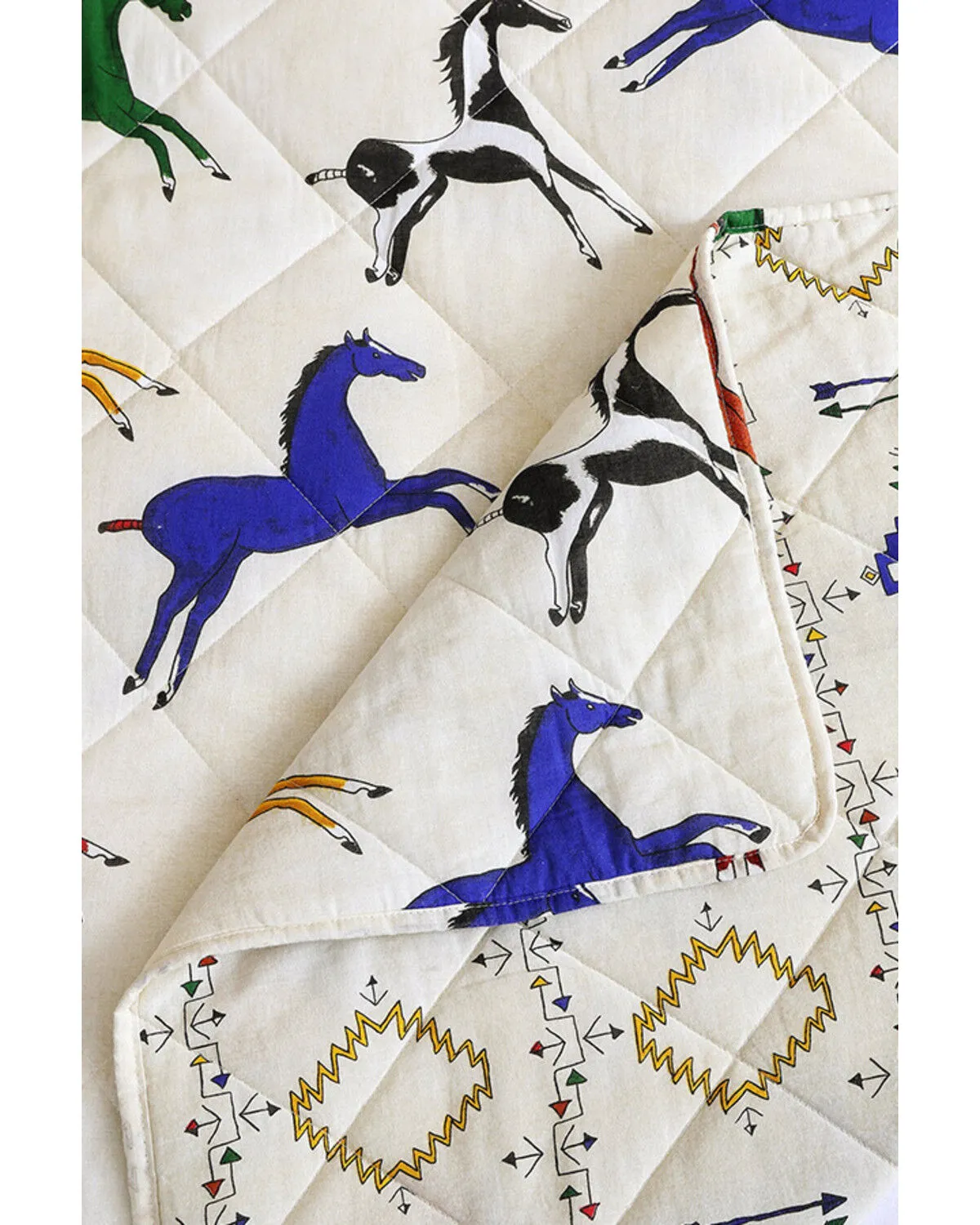 Product Name:  HiEnd Accents Wild Horses Reversible 3 Piece Quilt Set - Full / Queen Size