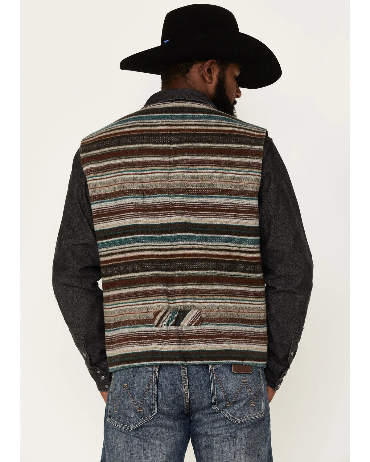 Product Name:  Powder River Outfitters Men's Serape Stripe Print Wool Vest