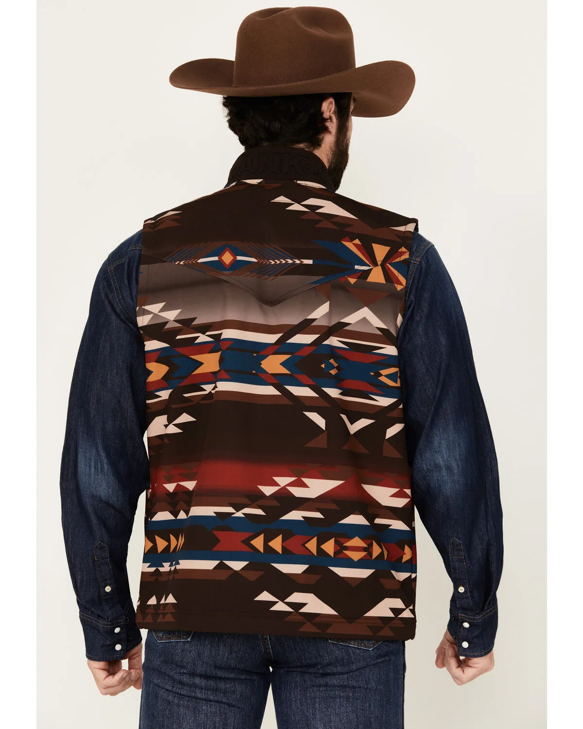 Product Name:  RANK 45® Men's Southwestern Print Softshell Vest