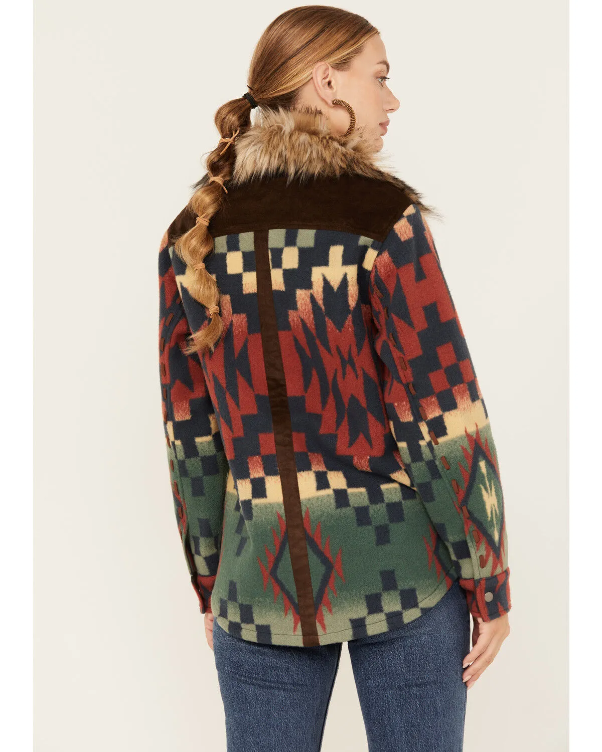 Product Name:  Tasha Polizzi Women's Southwestern Print Blanket Blue Ridge Jacket