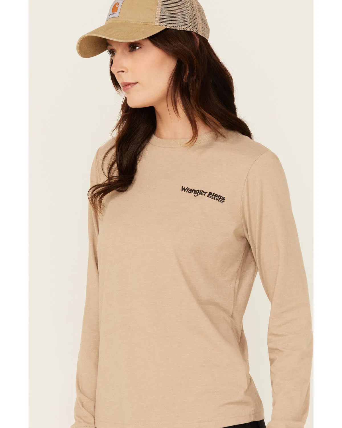 Product Name:  Wrangler RIGGS Women's Boot Barn Exclusive Moto Girl Long Sleeve Graphic Work Tee