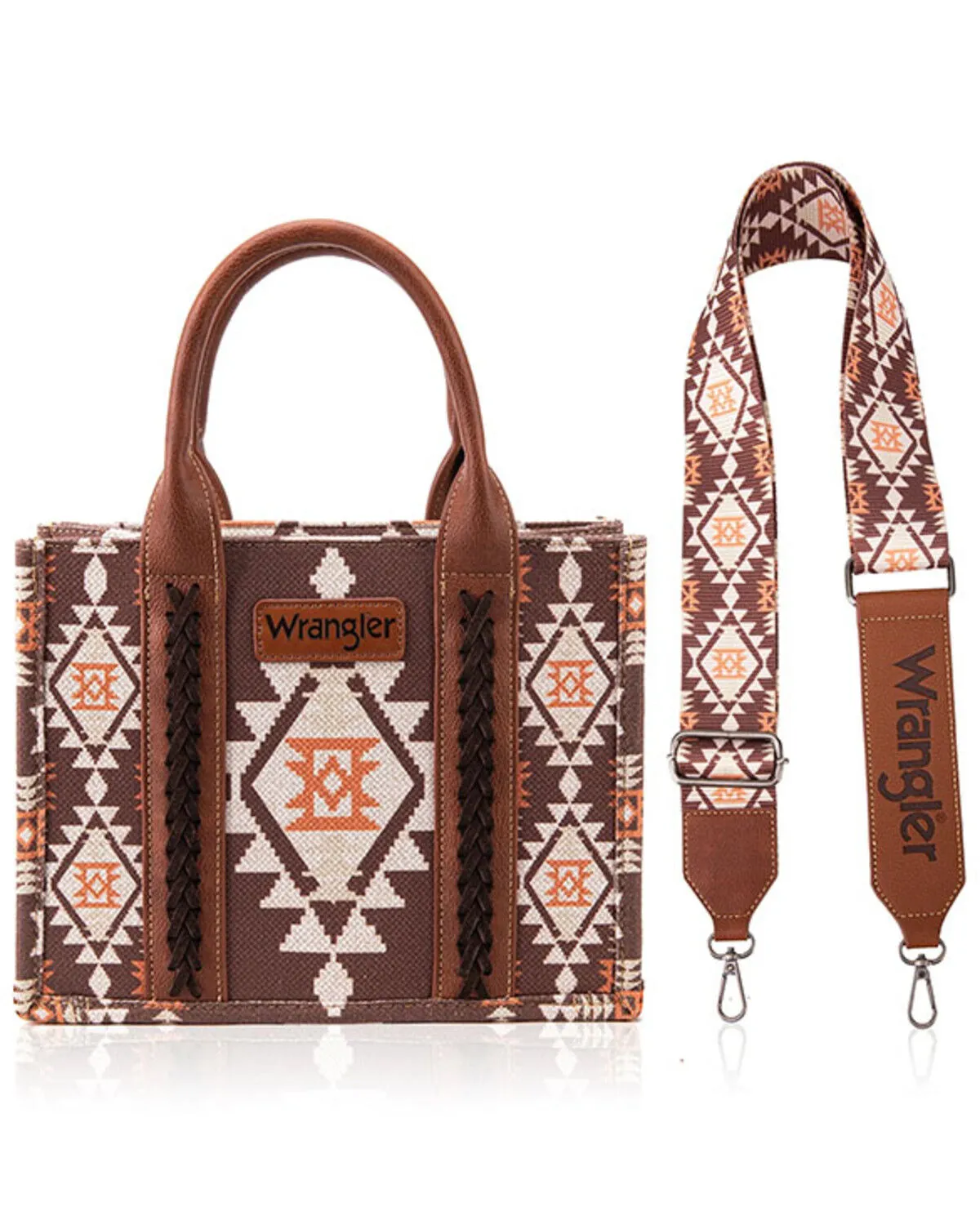 Product Name:  Wrangler Women's Southwestern Print Small Canvas Crossbody Bag