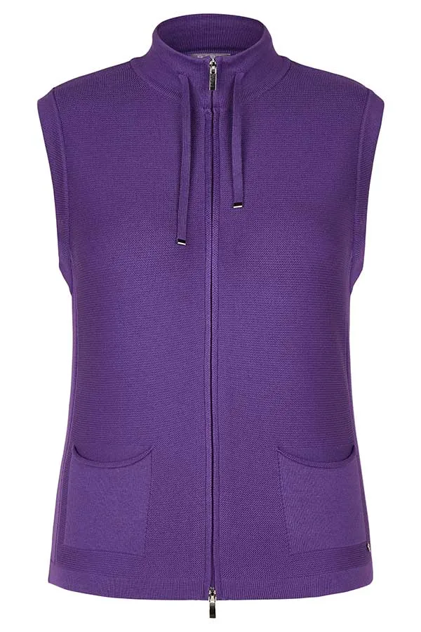 Rabe & LecomtePURPLE ZIPPED VEST