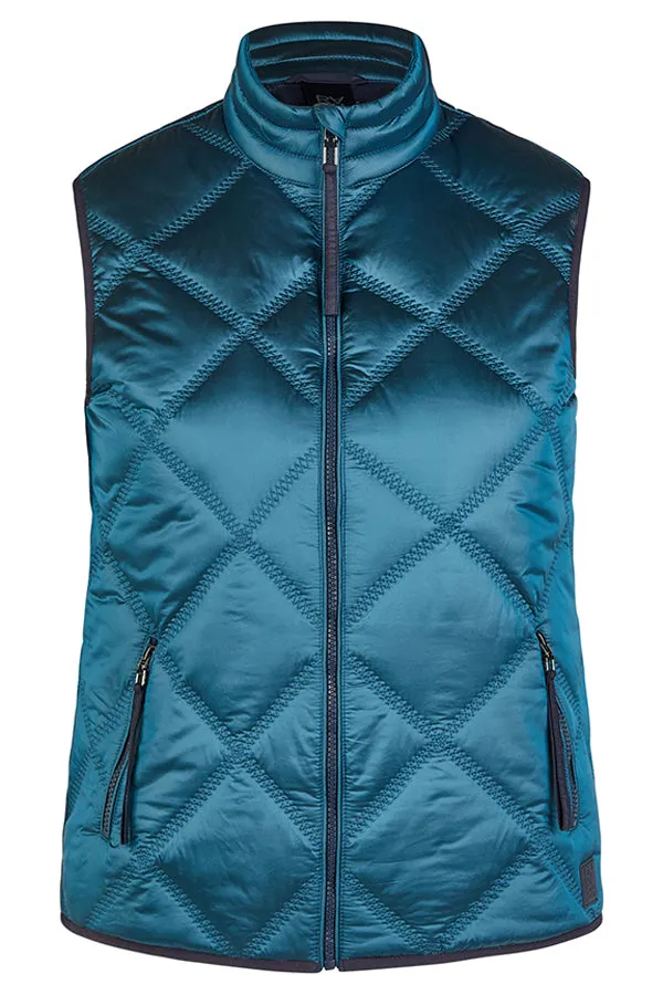 Rabe & LecomteTEAL SHINY ZIPPED VEST