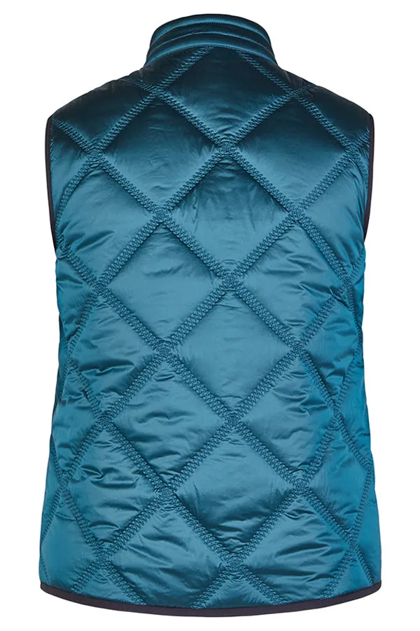 Rabe & LecomteTEAL SHINY ZIPPED VEST