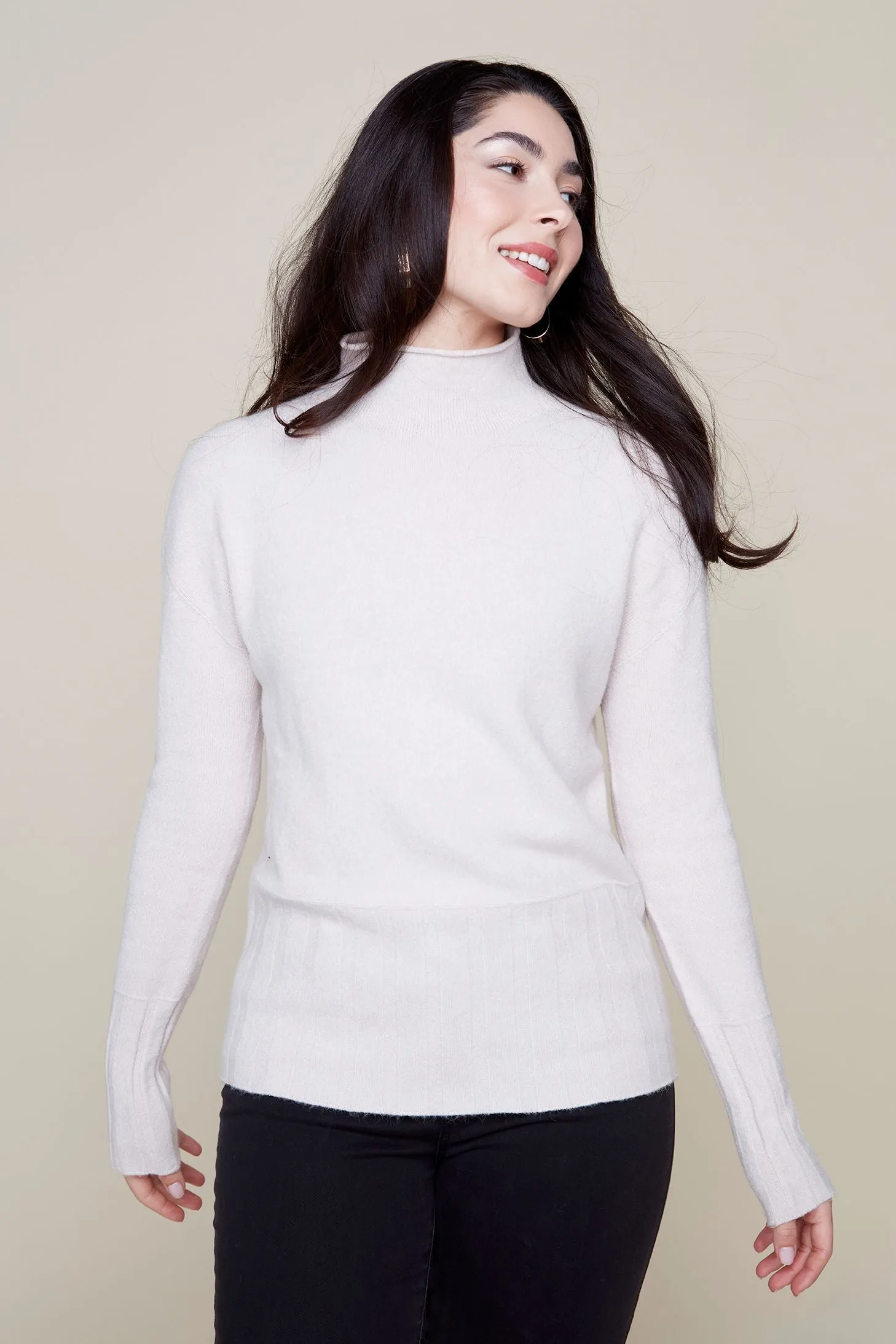 Renuar R6918 Mock Neck Sweater