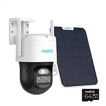 Reolink 4MP Dual-Lens with Auto-track&focus PTZ Spotlight 2.4/5GHz Wi-Fi Wireless Trackmix Camera with 64GB SD Card | Kaleid