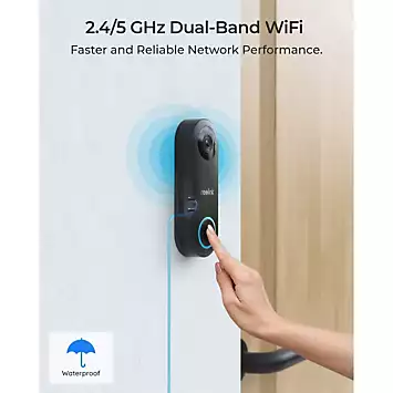 Reolink 5MP WiFi Video Doorbell Camera with Chime with 64GB SD Card | Kaleidoscope