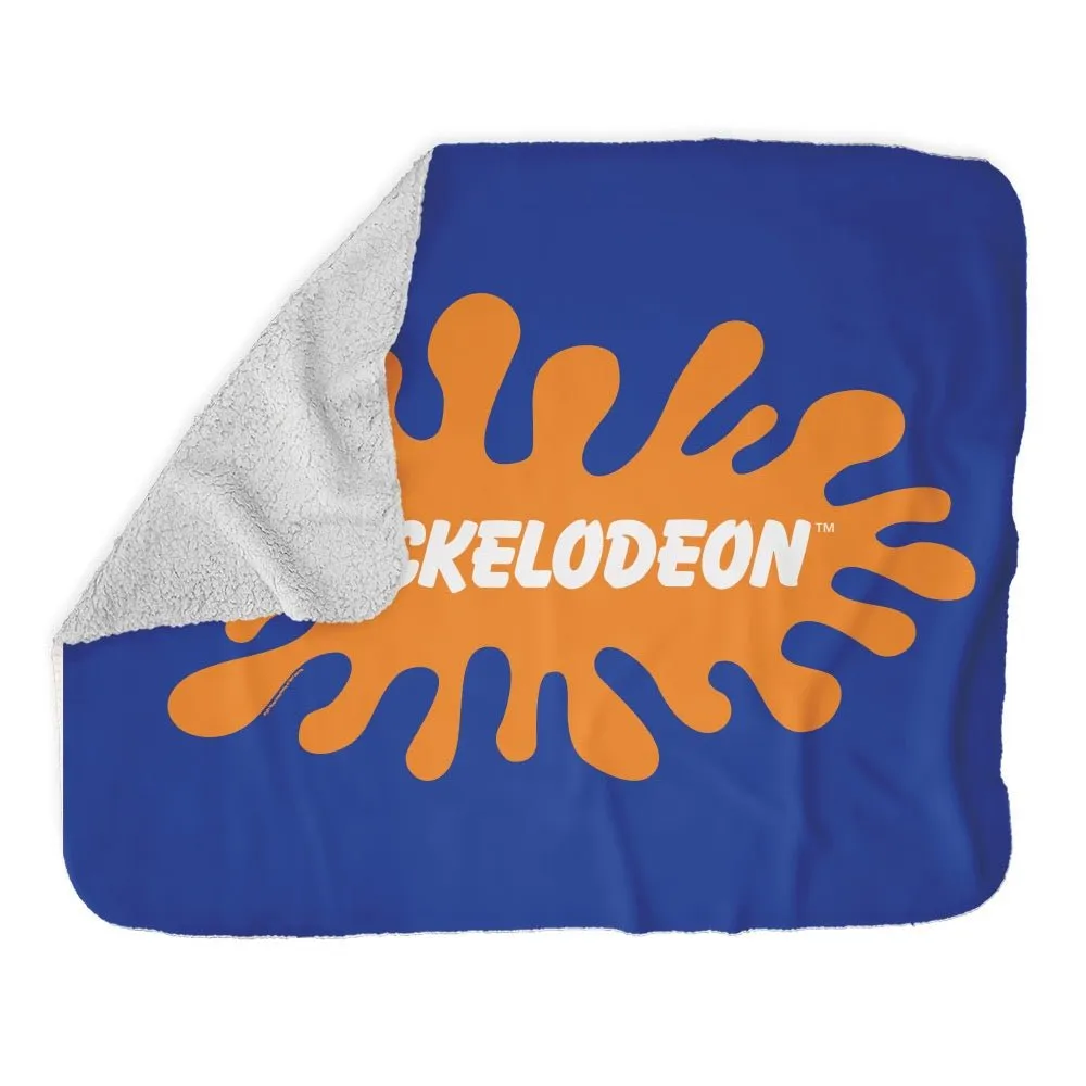 Retro Nickelodeon Grey Sherpa Blanket