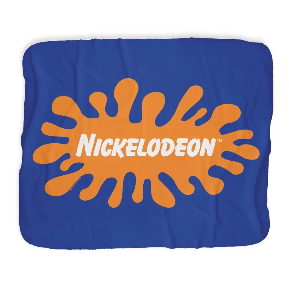 Retro Nickelodeon Grey Sherpa Blanket