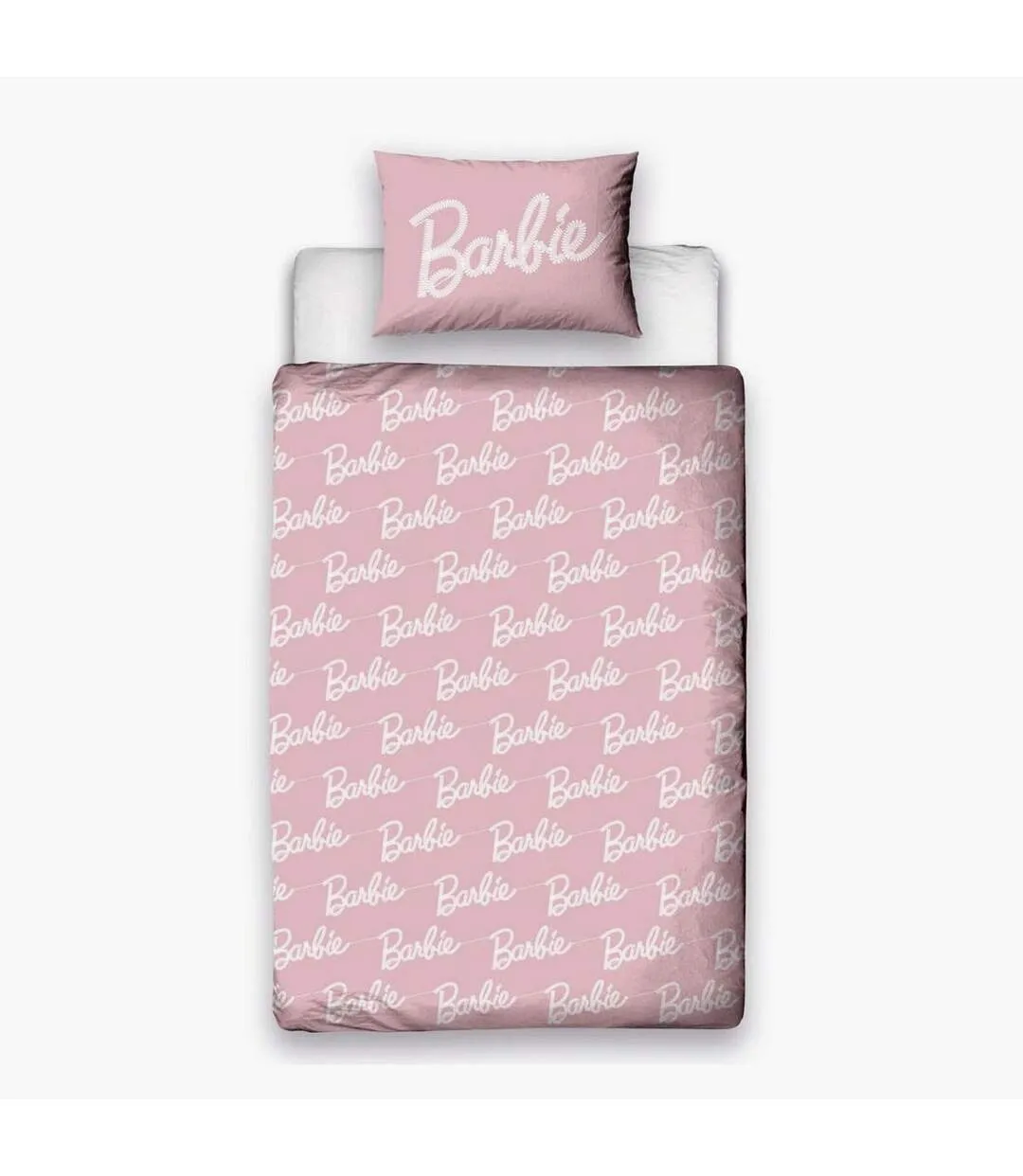 Reversible figures duvet cover set pink/white Barbie