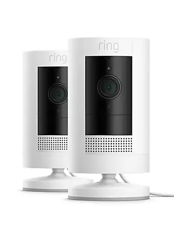 Ring Multipack Kit - Stick Up Camera (Plug In) - 2 Pack - White | Kaleidoscope