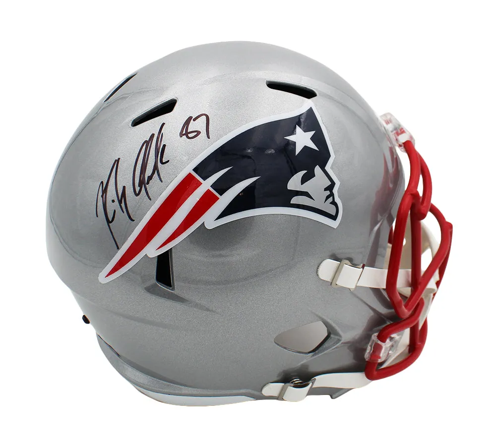 Rob Gronkowski Signed New England Patriots Speed Full Size NFL Helmet