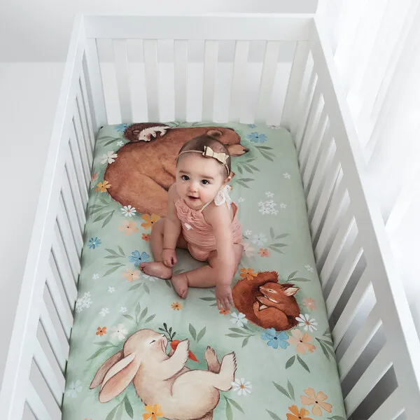 Rookie Humans Enchanted Meadow Standard Crib Sheet