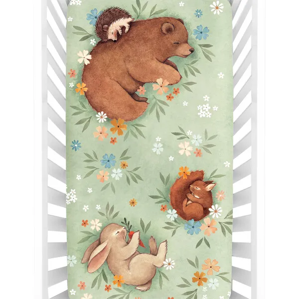 Rookie Humans Enchanted Meadow Standard Crib Sheet