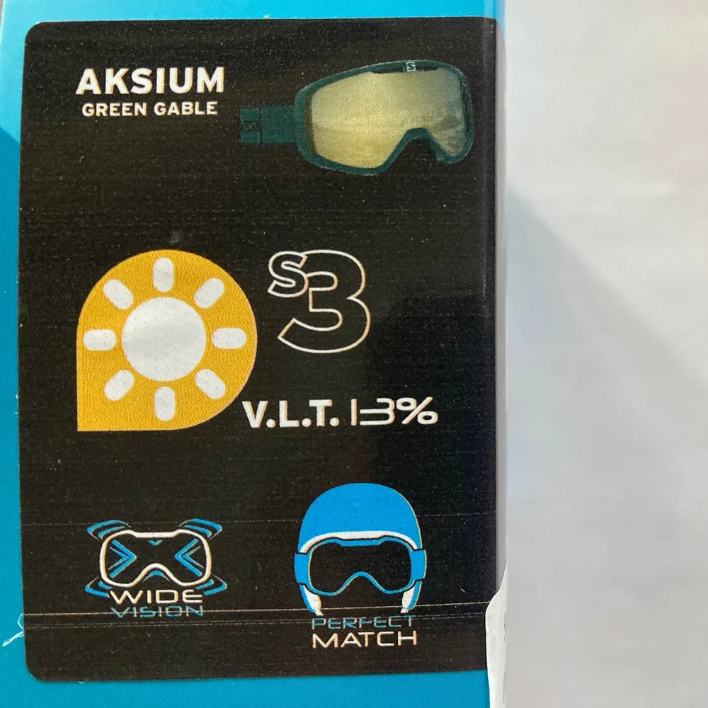 Salomon Aksium Snowboard/Ski Goggles - Green Gable/Solar Bronze