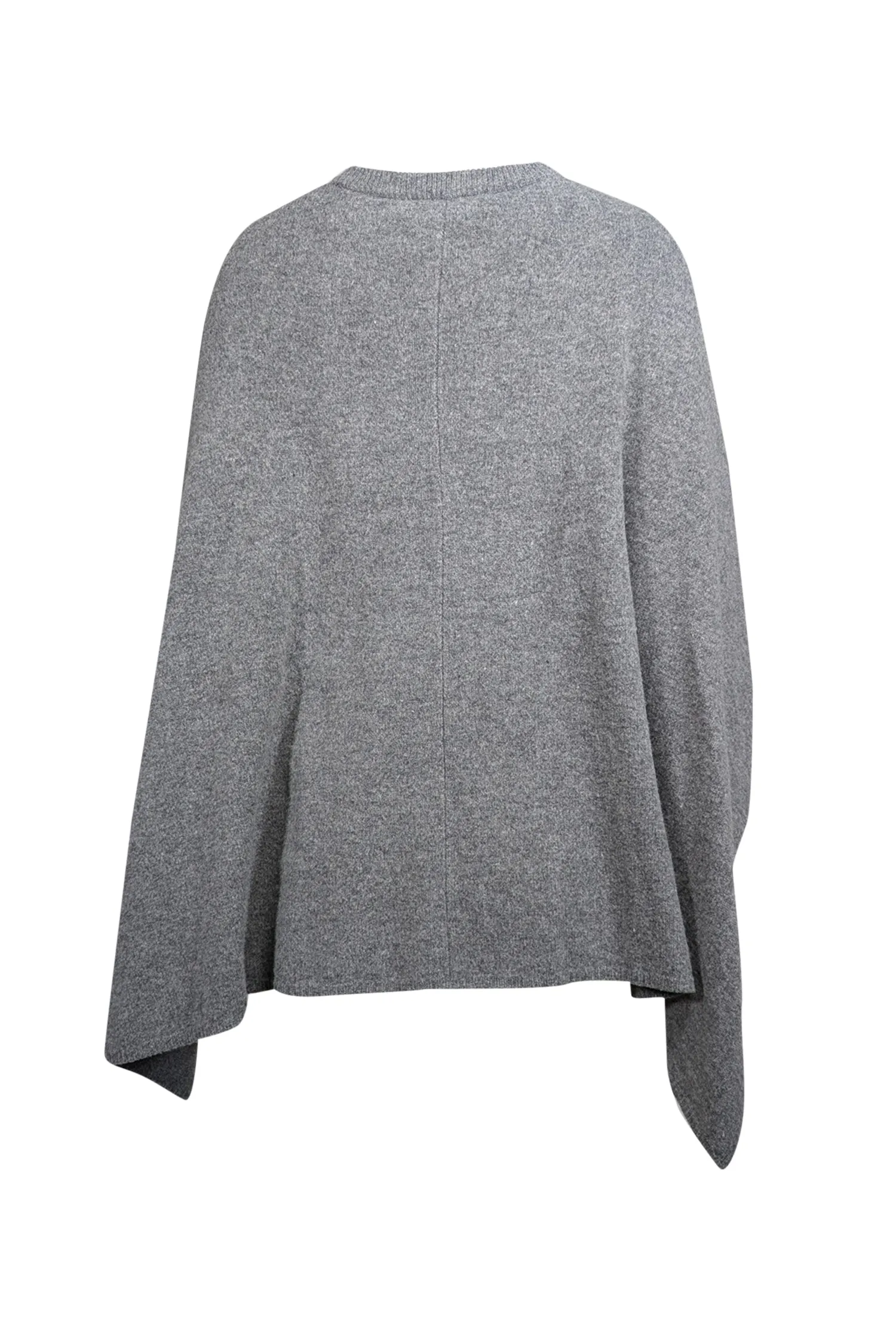 Sandro - Grey Merino Wool Cape Style Sweater Sz 4