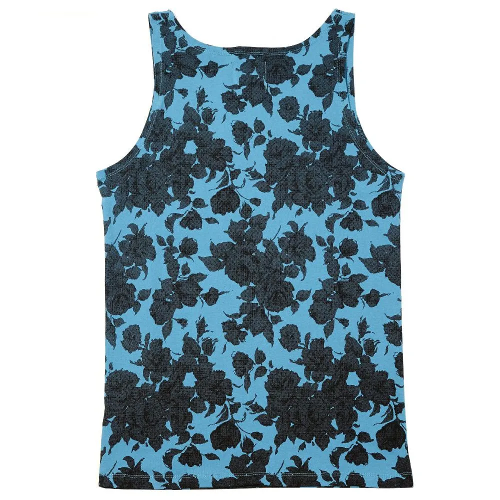 Saturdays Rosen Floral Tank TopLight Blue