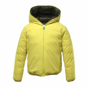 Save The Duck Unisex Lime And Green Jacket For Children And Teen