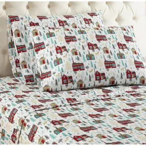 Shavel Micro Flannel Print Sheet Set - Cal King