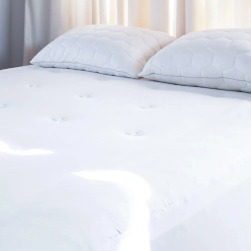 Sheex Elevated Performance Mattress Pad - Full/Bright White