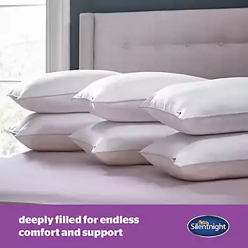 Silentnight Pack of 6 Deep Sleep Pillows | Kaleidoscope