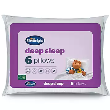 Silentnight Pack of 6 Deep Sleep Pillows | Kaleidoscope