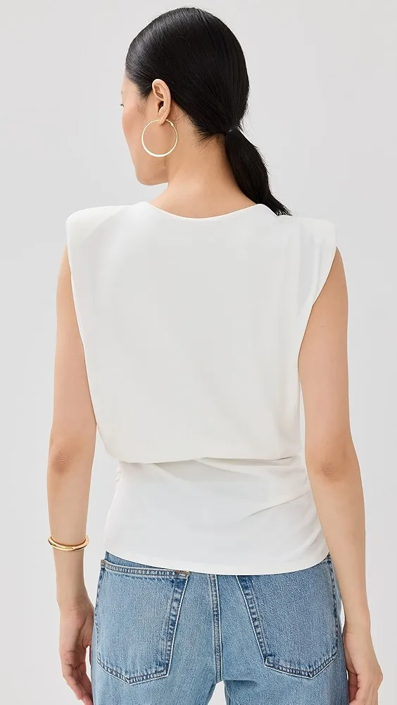 SIMKHAI   Daton Sleeveless Draped Top 