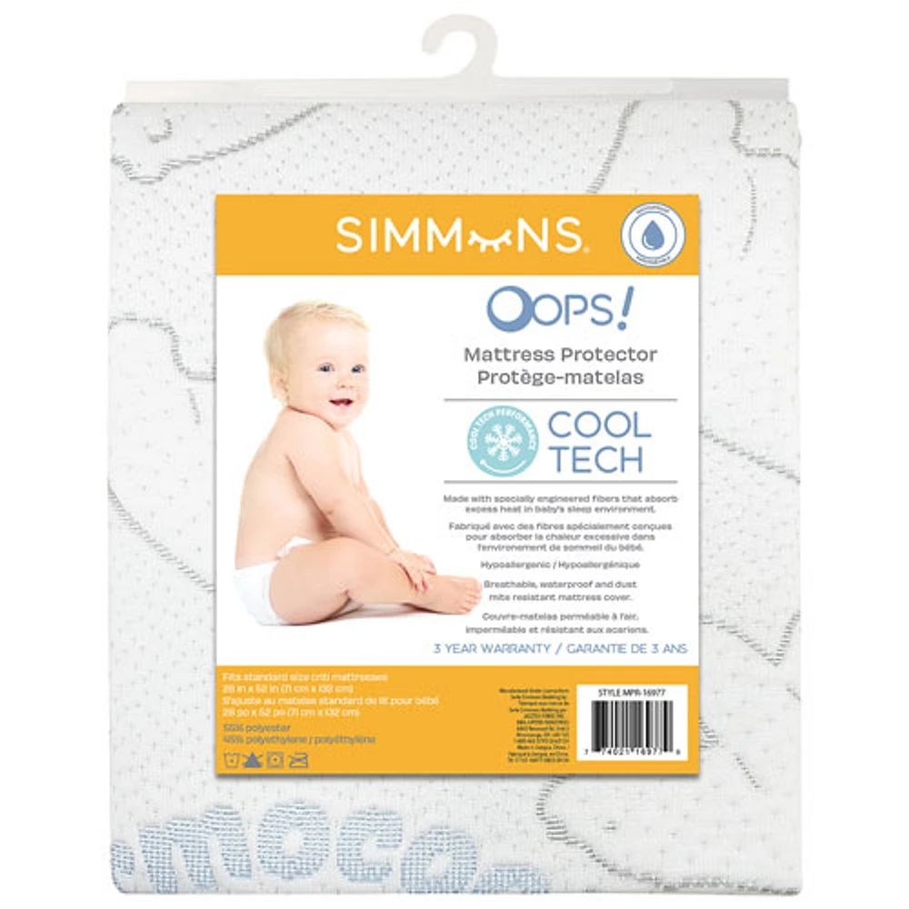 SIMMONS Simmons Cool Tech Crib Mattress Protector