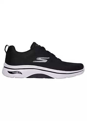 Skechers Mens Black & Charcoal Go Walk Arch Fit 2.0 Trainers | Kaleidoscope