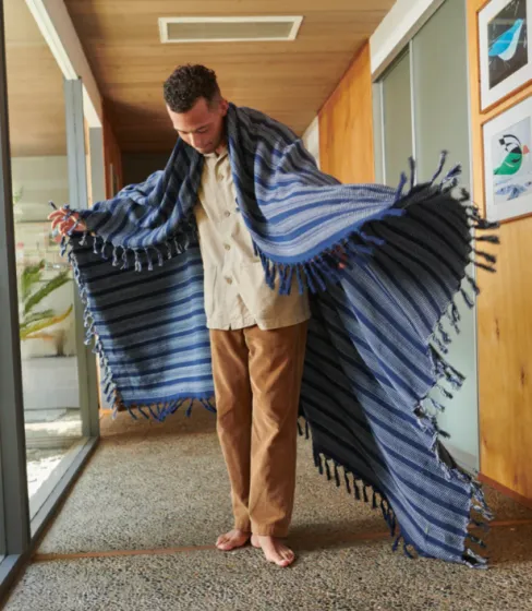 Slowtide Dylan Beach Blanket - Indigo