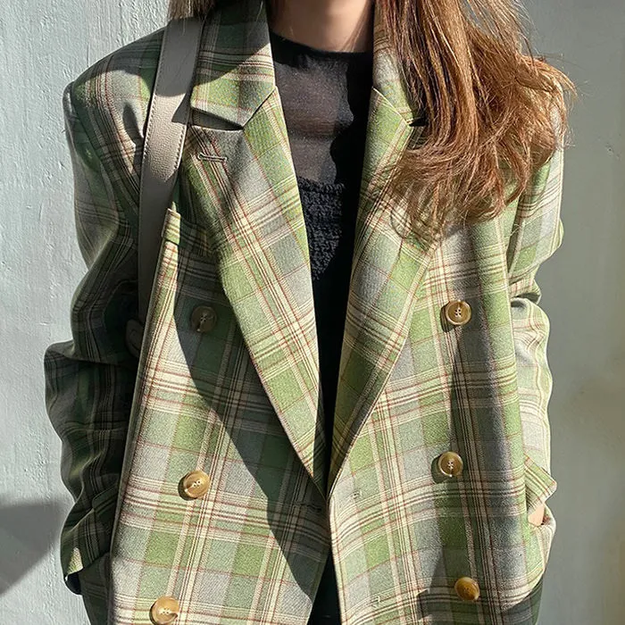 Smarty Pants Plaid Jacket