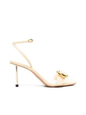 Smooth Grain Stiletto Sandals